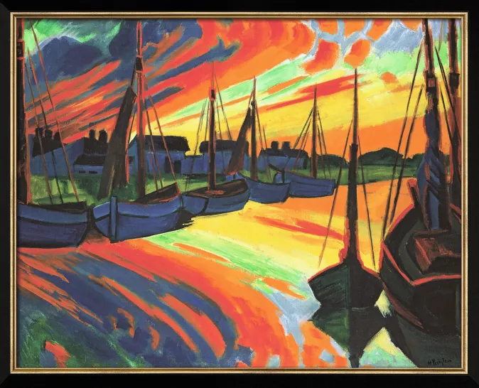Ars mundi Pechstein, Max: »Hafen von Leba«, 1922