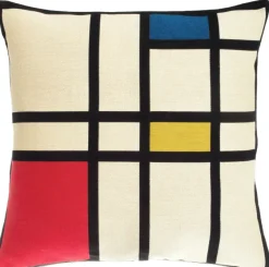 Ars mundi Piet Mondrian: Kissenhülle »Komposition II in Rot, Blau und Gelb«