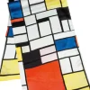 Ars mundi Piet Mondrian: Seidenschal »Komposition mit Rot, Gelb, Blau und Schwarz«
