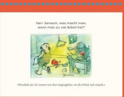 ZEITmagazin Postkartenaufsteller »Herr Janosch, wie wird man bei der Arbeit glücklich?«