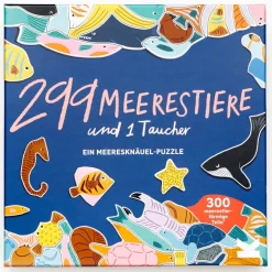 Kinder Laurence King Verlag Puzzle »299 Meerestiere und 1 Taucher«