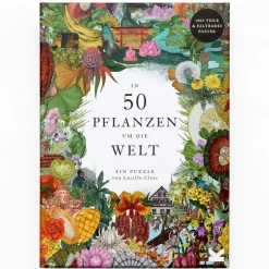 Kinder Laurence King Verlag Puzzle »In 50 Pflanzen um die Welt«