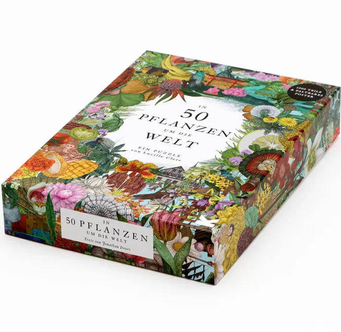 Kinder Laurence King Verlag Puzzle »In 50 Pflanzen um die Welt«
