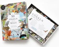 Kinder Laurence King Verlag Puzzle »In 50 Vögeln um die Welt«