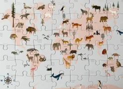 Kinder VISSEVASSE Puzzle »Tierweltkarte«