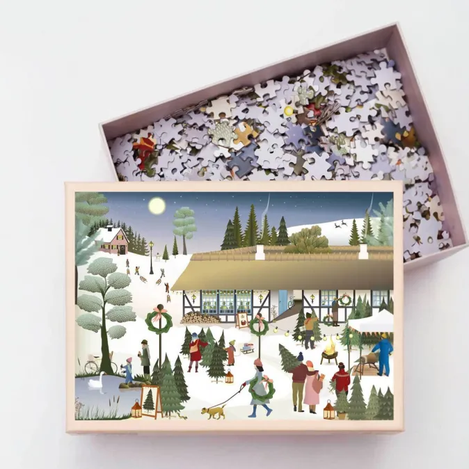Kinder VISSEVASSE Puzzle »Weihnachtsbaumfarm«