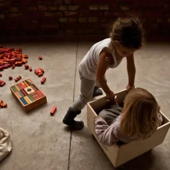 Kinder Wooden Story Regenbogen Holzbausteine - 63 Stück