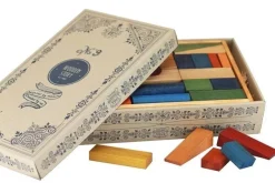 Kinder Wooden Story Regenbogen Holzbausteine - 63 Stück