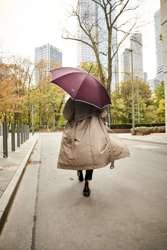 doppler Manufaktur Regenschirm »Norfolk Oxford« Berry