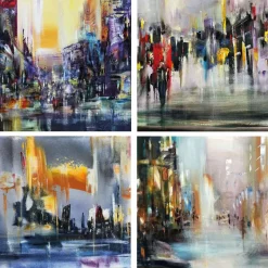 Ars mundi Robert Hettich: »Urban Storys« 4 Bilder im Set (2021-23)