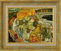 Ars mundi Schiele, Egon: »Der Häuserbogen (Inselstadt)«, 1915