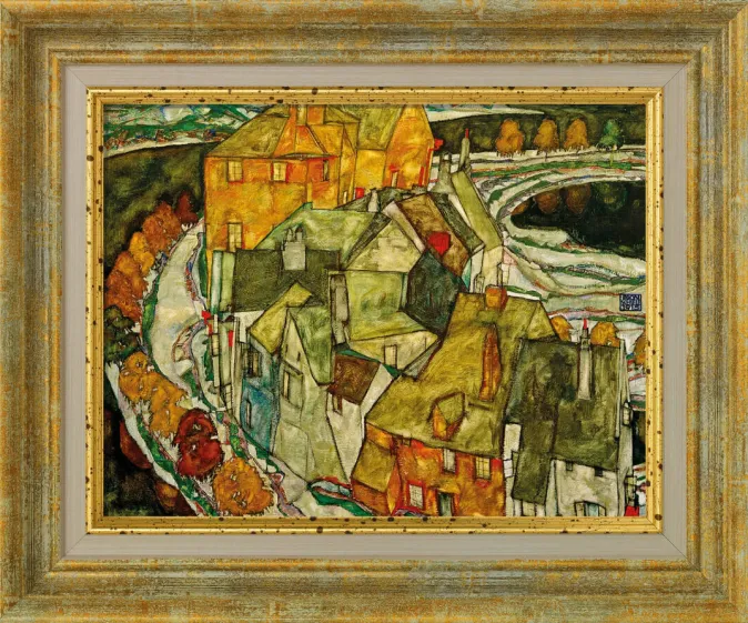 Ars mundi Schiele, Egon: »Der Häuserbogen (Inselstadt)«, 1915