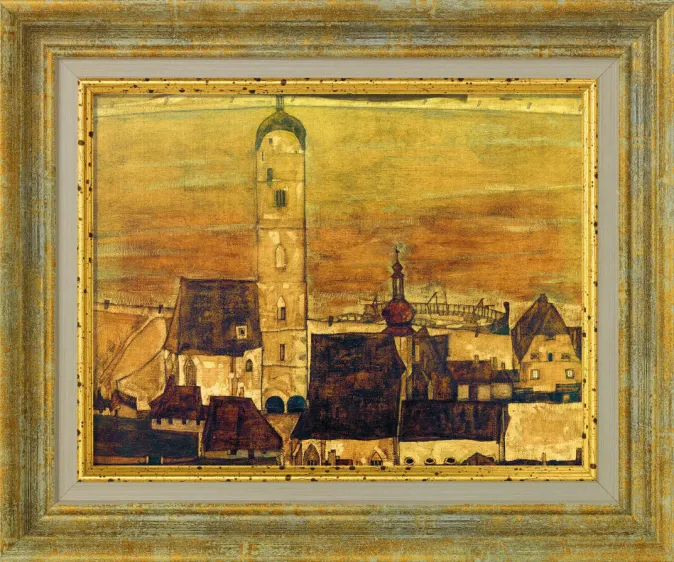 Ars mundi Schiele, Egon: Skulptur »Stadt Stein«, 1913