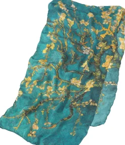 Ars mundi Seidenschal »Blühende Mandelbaumzweige«