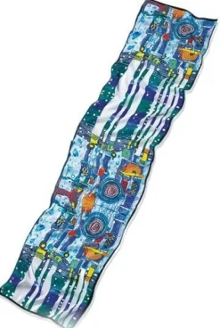 Ars mundi Seidenschal »Blue Blues«, nach Friedensreich Hundertwasser