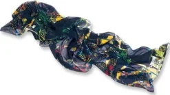 Ars mundi Seidenschal »Dunkelbunt«, nach Friedensreich Hundertwasser