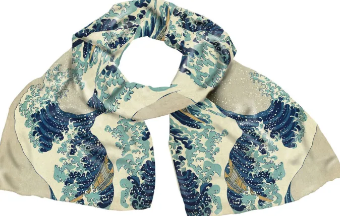 Ars mundi Seidenschal »Hokusai« nach Katsushika Hokusai