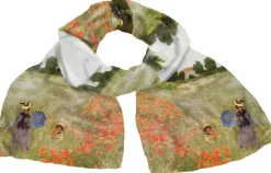 Ars mundi Seidenschal »Les coquelicots à Argenteuil«, nach Claude Monet