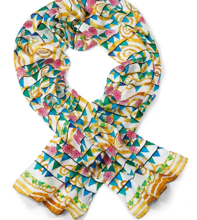 Ars mundi Seidenschal »Stoclet-Fries« nach Klimt