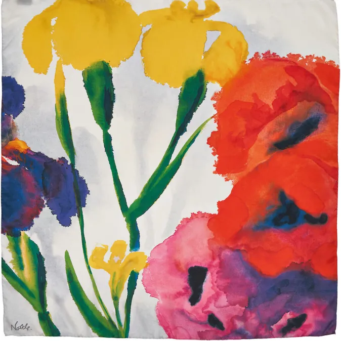 Emil Nolde Seidentuch »Schwertlilien und drei Mohnblüten« nach Nolde