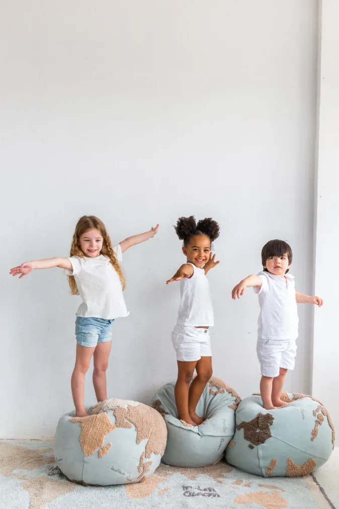 Kinder LORENA CANALS S.L. Sitzkissen »Pouf World Map«