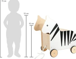 Kinder Small Foot Spielzeugkiste mit Rollen Zebra »Wildlife«