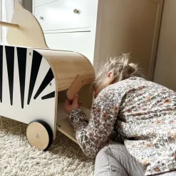 Kinder Small Foot Spielzeugkiste mit Rollen Zebra »Wildlife«