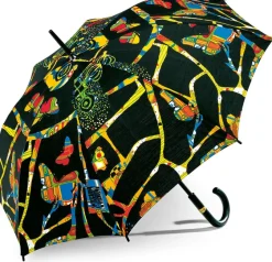 Ars mundi Stockschirm »Dunkelbunt«, nach Friedensreich Hundertwasser