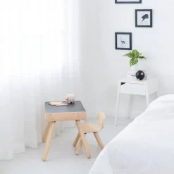 Kinder Plan Toys Tisch mit Stuhl schwarz