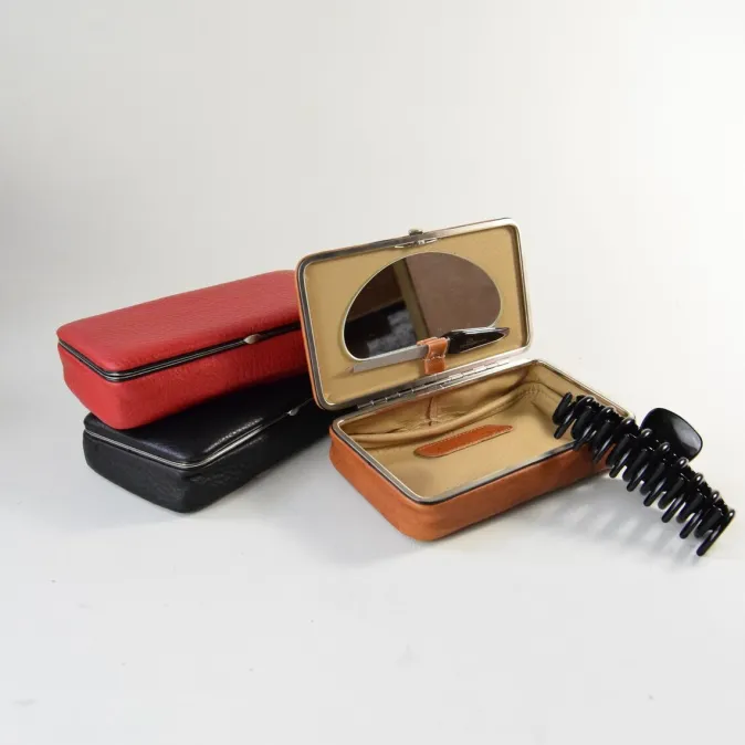 F. Hammann Utensilienbox aus Leder