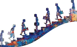 Ars mundi Wandskulptur »On the stairs«