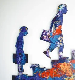 Ars mundi Wandskulptur »On the stairs«