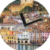 Ars mundi Wanduhr »Malcesine am Gardasee« nach Klimt