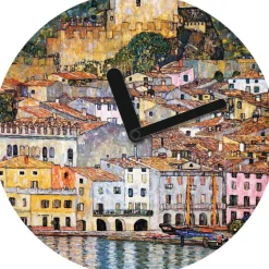 Ars mundi Wanduhr »Malcesine am Gardasee« nach Klimt