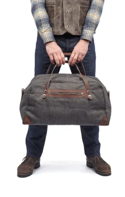 HACK Lederwaren Weekender aus Segeltuch