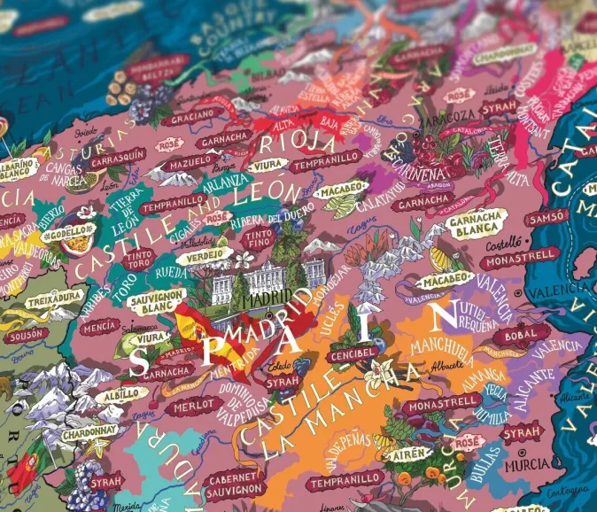 Kinder Water & Wines Wein Puzzle »Spanien«