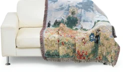 Claude Monet Wohnplaid »Les coquelicots à Argenteuil« nach Monet