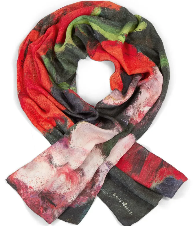 Ars mundi Wollschal »Großer Mohn (Rot, Rot, Rot)« nach Emil Nolde