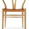 Carl Hansen ZEIT Sonderedition »CH24«, Wishbone Chair aus Eiche und Leder