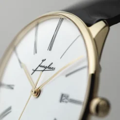 Junghans ZEIT-Sonderedition »Meister fein Automatic Edition Erhard«, Gelbgold