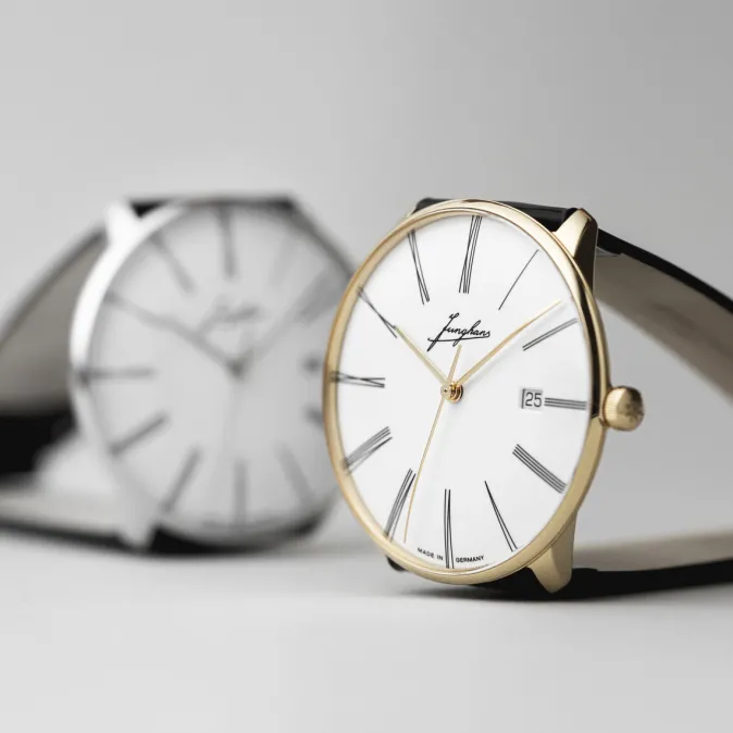 Junghans ZEIT-Sonderedition »Meister fein Automatic Edition Erhard«, Weissgold
