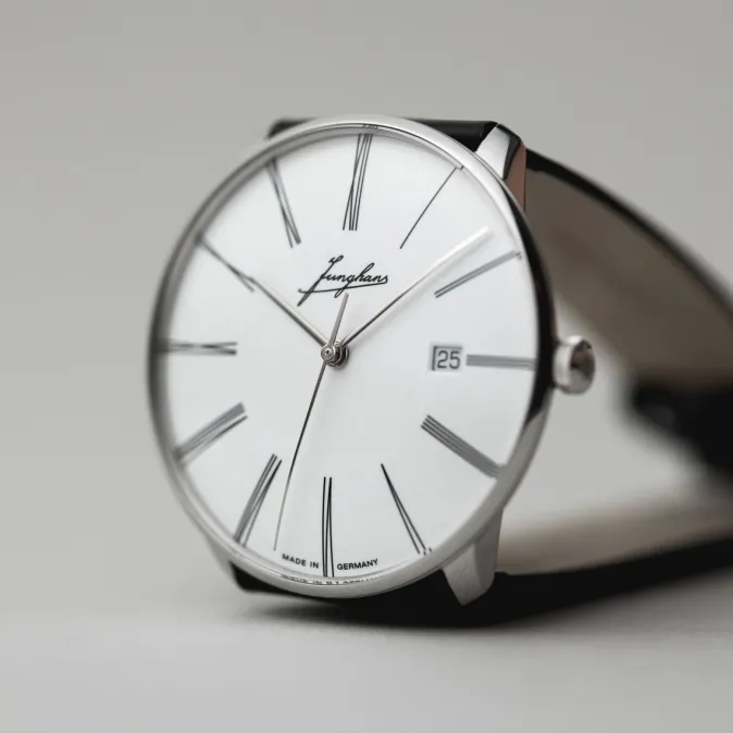 Junghans ZEIT-Sonderedition »Meister fein Automatic Edition Erhard«, Weissgold