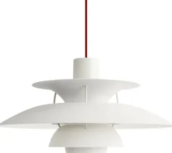 Louis Poulsen ZEIT-Sonderedition Pendelleuchte »PH5 Monochrome« in Weiß und Rot