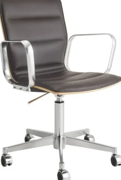 Magnus Olesen ZEIT-Sonderedition Schreibtischstuhl »Butterfly High« aus Leder und Eiche