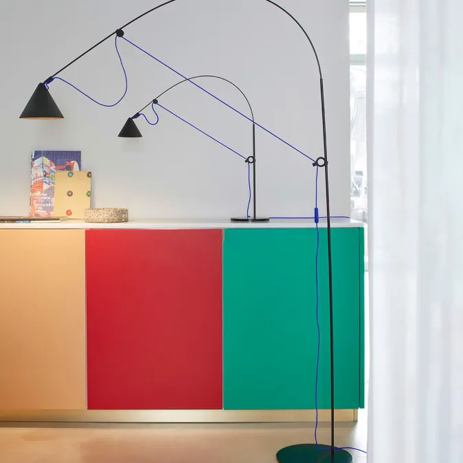 Midgard ZEIT-Sonderedition Stehlampe »AYNO«, Schwarz/Ultramarin