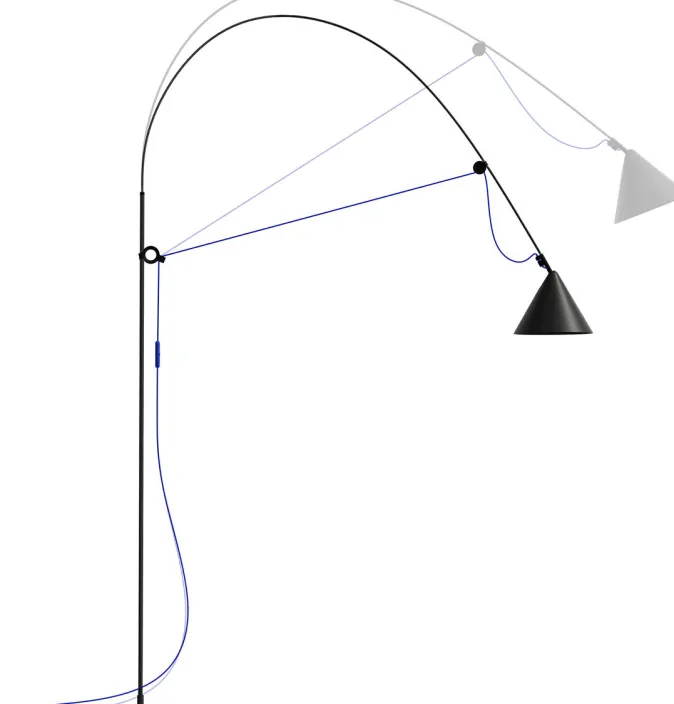 Midgard ZEIT-Sonderedition Stehlampe »AYNO«, Schwarz/Ultramarin