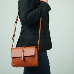 Guerer & Guerer ZEIT-Tasche »Saddle Bag Small« Cognac